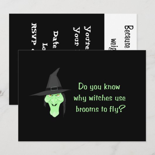 Witches en kamers kaart (Voorkant / Achterkant)