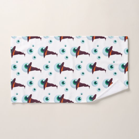 Witches Eye Halloween Pattern Bad Handdoek (Handdoek)