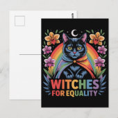 Witches For Equality Feminist Briefkaart (Voorkant / Achterkant)