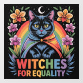 Witches For Equality Feminist Raamsticker (Vel)