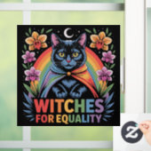Witches For Equality Feminist Raamsticker (Huis)