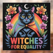Witches For Equality Feminist Raamsticker (Vel 2)