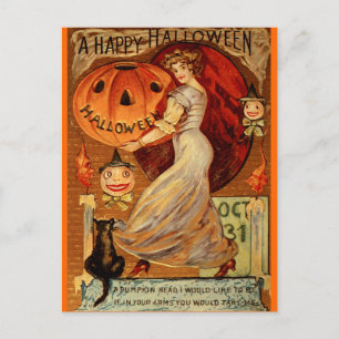 Witches, Halloween, Magic, Spooky, Cute Briefkaart