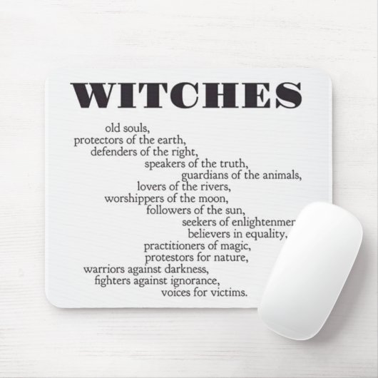 Witches Identity Typography Muismat (Met muis)