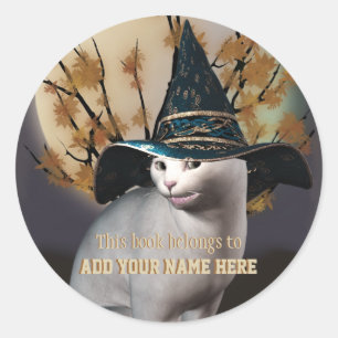 Witches Kat Boekplaat Sticker
