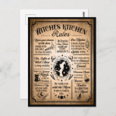 Witches Kitchen Rules  Halloween Briefkaart (Voorkant / Achterkant)