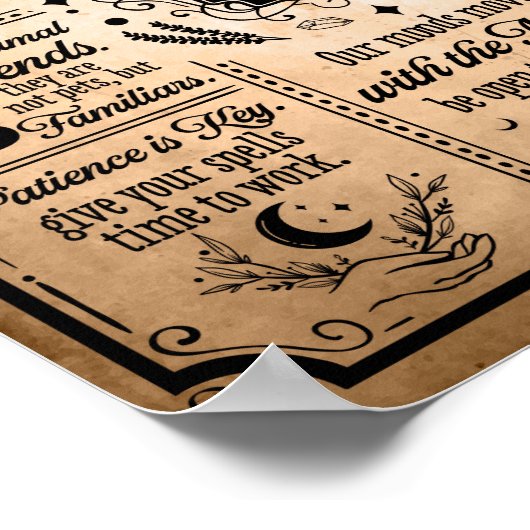 Witches Kitchen Rules  Halloween Poster (Hoek)