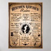 Witches Kitchen Rules Halloween Poster (Voorkant)