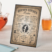Witches Kitchen Rules  Halloween Reclamebord Met Voetstuk (Insitu)