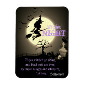 Witches Night, Halloween Magneet (Verticaal)