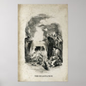 Witches Old Halloween Witch Cauldron Incantation Poster (Voorkant)