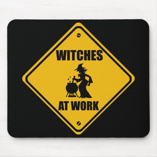 WITCHES OP HET WERK - Mousepad Muismat (Voorkant)
