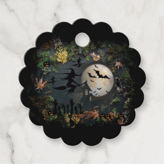 Witches Party Night Bedankjes Labels (Voorkant)