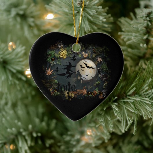 Witches Party Night Keramisch Ornament (Boom)
