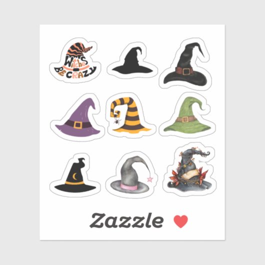 Witches Petten Sticker (Vel)