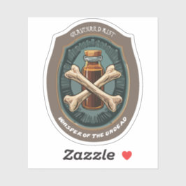 Witches Potion Graveyard Mist Label