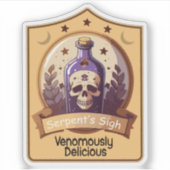 Witches Potion Serpent's Sigh Label (Voorkant)