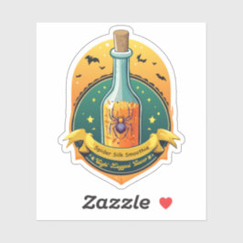 Witches Potion Spider Silk Smoothie Label
