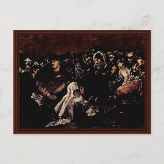 Witches' Sabbat, door Francisco de Goya Briefkaart (Voorkant)