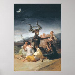 Witches Sabbat - Francisco de Goya (1797-1798) Poster