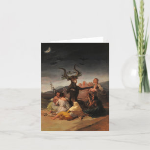 Witches' Sabbath by Francisco de Goya Bedankkaart
