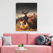 Witches' Sabbath by Francisco de Goya Canvas Afdruk (Insitu (Woonkamer))