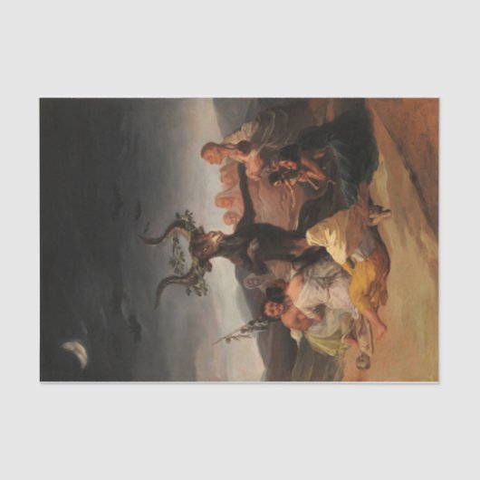 Witches' Sabbath by Francisco de Goya Tissuepapier (Voorkant)