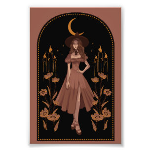 Witches Spell Illustratie Foto Afdruk