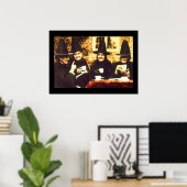 Witches Tea Party - gekleurd Poster (Thuiskantoor)