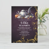 Witches Tea Party Kaart (Staand voorkant)