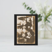 Witches Tea Party - sepia Briefkaart (Staand voorkant)