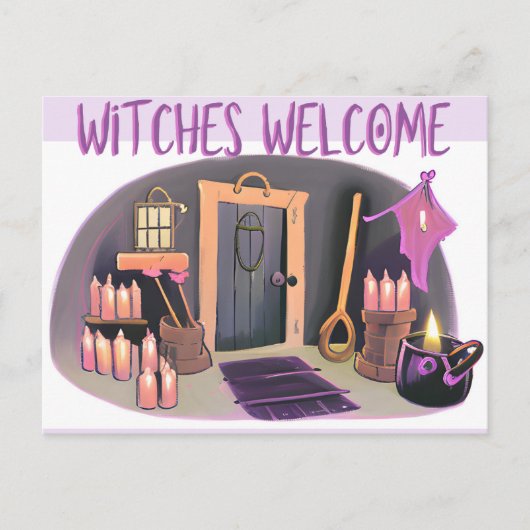 Witches Welkom Briefkaart (Voorkant)