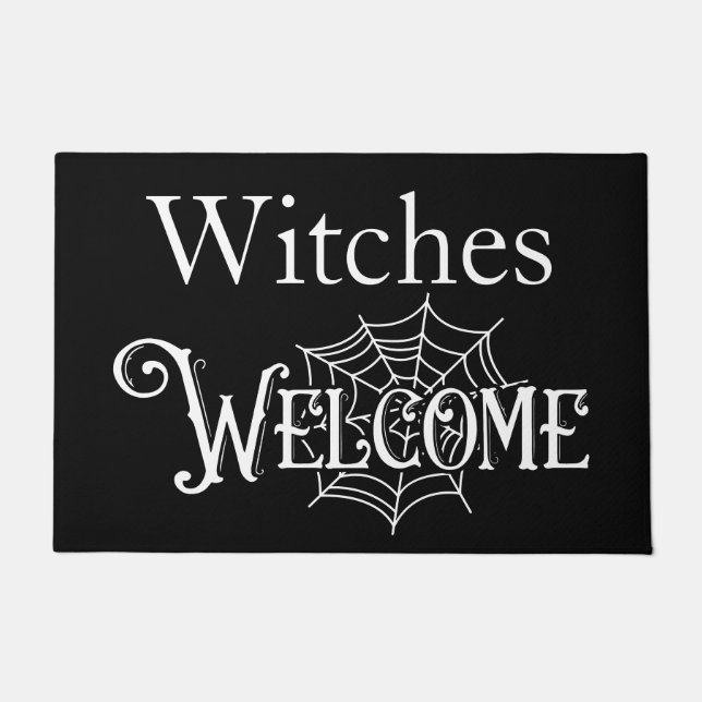Witches Welkom Halloween Doormat Deurmat (Voorkant)