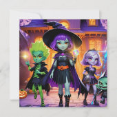 Witches & Wizards Themed Invitation (Devant)