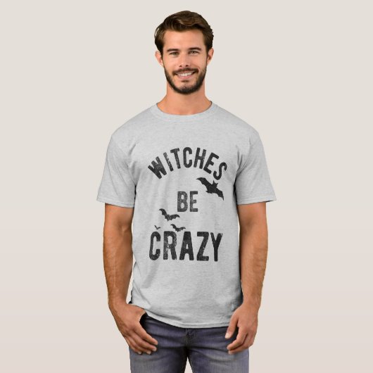 Witches zijn gek Halloween Funny T-shirt (Voorkant volledig)