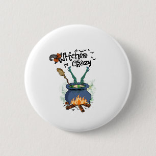 Witches zijn gek ronde button 5,7 cm