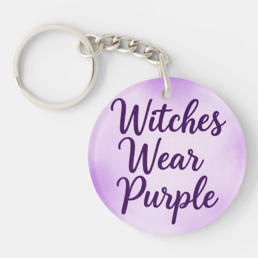 WitchesWearPurple Sleutelhanger (Voorkant)