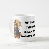 Witchful Thinking: Brew-tiful Nights Koffiemok (Voorkant links)