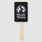Witchful Thinking Halloween Girl T-shirt Handwaaier (Voorkant)