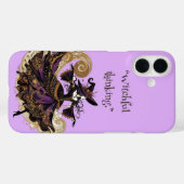 Witchful Thinking Spooky Paarse Wicked Art Deco Case-Mate iPhone Case (Achterkant (horizontaal))