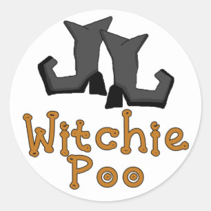 Witchie Poo T-shirts en cadeaus Ronde Sticker