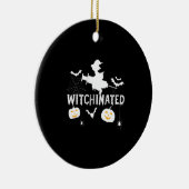 Witchinated Halloween 2021Costume Funny Witch Keramisch Ornament (Rechts)