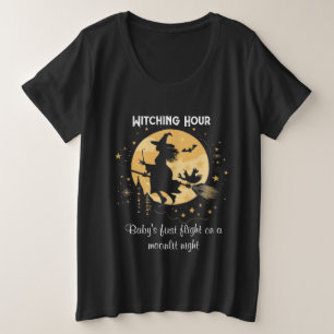 Witching Hour: Baby's eerste vlucht op een maanver Grote Maat T-shirt