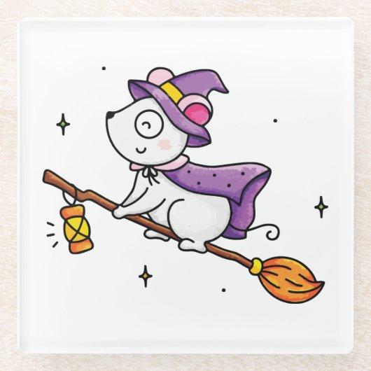 Witching hour glazen onderzetter (Voorkant)