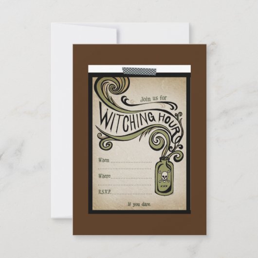 Witching Hour Party Uitnodigen Kaart (Voorkant)