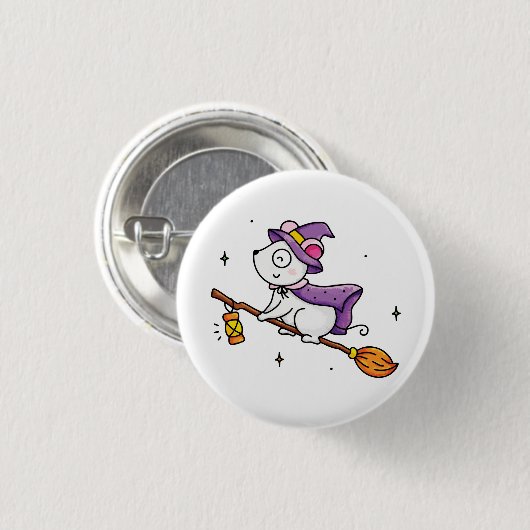 Witching hour ronde button 3,2 cm (Voorkant /achterkant)