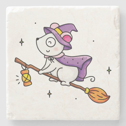 Witching hour stenen onderzetter (Voorkant)