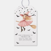 Witching u een gelukkige Halloween heks Cadeaulabel (Achterkant)