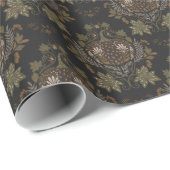 Witching Vine Folkloric Halloween Pumpkin Pattern Cadeaupapier (Rol Hoek)