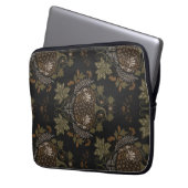 Witching Vine Folkloric Halloween Pumpkin Pattern Laptop Sleeve (Voorkant Links)